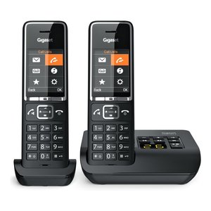 Teléfono Inalámbrico Gigaset Duo con Batería Recargable, Altavoz y Función de Secretaria, Color Negro - Product Image 2