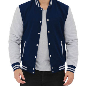 Veste universitaire de haute qualité pour hommes, manches en laine brodée en chenille, veste universitaire Letterman de baseball personnalisée - Product Image 1