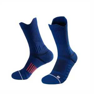 Venta al por mayor de calcetines cómodos de felpa gruesa con logotipo personalizado que absorbe la humedad calcetines deportivos para hombres - Product Image 6