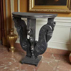 Handmade Solid Wood Console <b>Table</b> Traditional Style with <b>Mirrored</b> Feature for Living Room or Hotel Decoration - Product Image 2