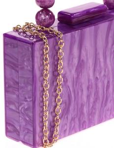 Sac en résine CrystalCarry AmberGlow, sac à main de luxe en résine, sac fourre-tout Aurora en résine, sac à main léger imprimé en typographie, cadeau de remerciement - Product Image 2