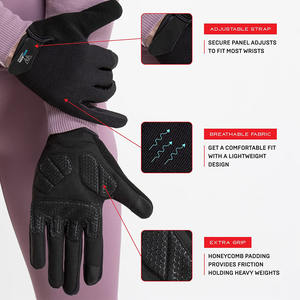 Gants d'entraînement de gymnastique ventilés de haute qualité pour la musculation et l'entraînement d'haltérophilie Produits de l'industrie Wolson - Product Image 5
