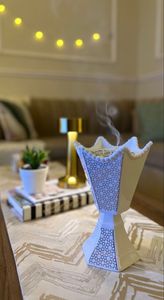 EXPERIENCE 2025 New Wood Mother of Pearl Bakhoor Burner Ncense Madhkan Burner Arabic Oud Burner for Home Fragrance for Ramadan - Product Image 6