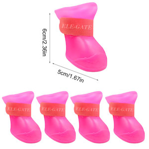 Stivali da Pioggia Classici e Carini per Animali Domestici - Scarpe in Pelle PVC Traspiranti e Impermeabili per Protezione delle Zampe, Stile Sportivo per Estate e Inverno - Product Image 1