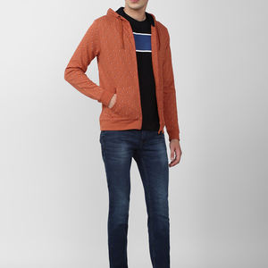 Sudaderas con cremallera para hombre Logotipo personalizado y tamaño Manga larga Cordón con capucha Manga larga con bolsillo con cremallera para adultos - Product Image 2