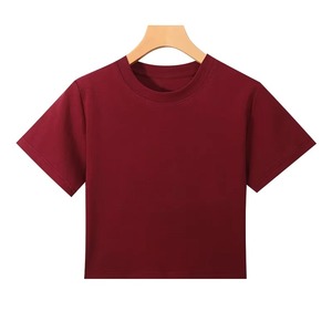 T-shirt vierge en coton biologique pour enfants 100% T-shirts pour enfants unis en coton T-shirts pour enfants vierges avec logo personnalisé pour garçons et filles - Product Image 1