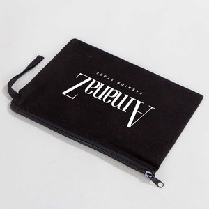 Bolsa de Mano Personalizada de Algodón Negro de 10 x 7 Pulgadas (25 x 18 cm) para Fines Promocionales - Product Image 6