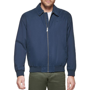 Blouson aviateur en nylon noir personnalisable pour hommes vêtements de fitness d'hiver avec tissu doux intérieur vêtements d'extérieur légers 2025 - Product Image 1