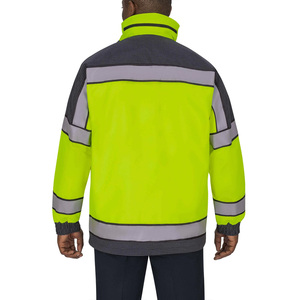 Elegante chaqueta de seguridad con logotipo personalizado impresión bordado reflectante de alta visibilidad ropa de trabajo al aire libre fabricante OEM - Product Image 6