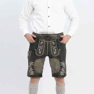 High Quality Lederhosen for <b>Men</b> Authentic Bavarian German Oktoberfest Suede <b>Leather</b> <b>Shorts</b> Wholesale Festival Clothing Buyers - Product Image 1