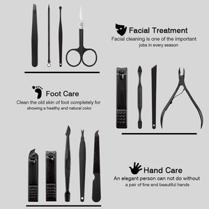 Kit d'outils de manucure et pédicure professionnel en acier inoxydable 7 en 1, boîte de coupe-ongles pour femmes et hommes - Product Image 6