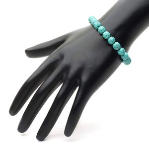 NOVAMART Fine Arihant <b>Gems</b> & Jewels Firoza Beaded <b>Bracelet</b> Unisex Classic Certified Natural <b>Stone</b> Ball Shape Gift Wholesale Expo - Product Image 5
