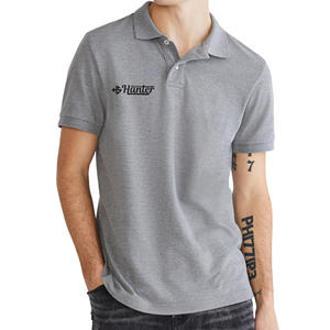 Alta calidad color sólido en blanco hombres manga corta Polo bordado Diseño 100% algodón Golf Polo camiseta diseño hombres polos - Product Image 1