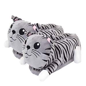 SLOFFIES Pantoufles en peluche pour adulte, taille unique, à bout fermé et lumineuses - Product Image 1
