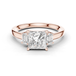 10K Solid Rose <b>Gold</b> <b>Vintage</b> Style <b>Ring</b> with Gemstone - Product Image 2