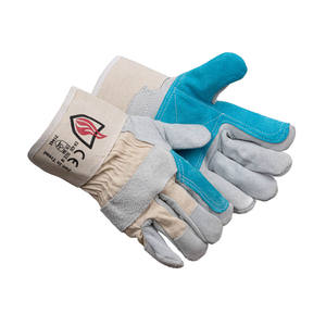 Gants de travail en cuir de sécurité-Logo personnalisable - Product Image 3
