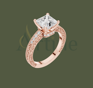 Nature Bloom jewels 10K Traditional <b>Indian</b> Wedding <b>Ring</b> for Women - Product Image 1