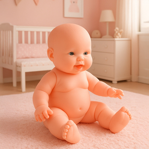 Muñeco de Vinilo Realista de 11 cm, Mini Modelo de Bebé Reborn, Juguete para Niños, Juguete de Dibujos Animados Suave con Material de Tela - Product Image 3