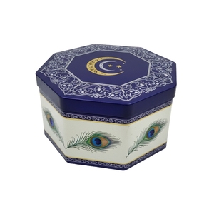 Envase Octagonal de Hojalata Personalizado para Galletas, Bizcochos, Chocolate y Dulces - Product Image 3