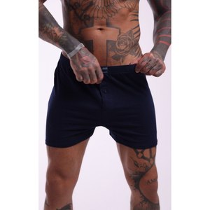 Calzoncillos Bóxer para Hombre, 100% Algodón, Azul Marino, Transpirables, Elásticos, Cómodos, Tallas 48-66 - Product Image 4