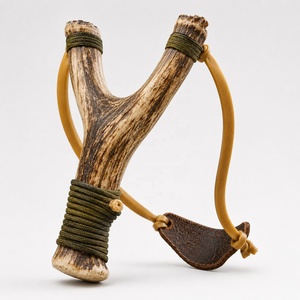 หนังสติ๊กทำมือพร้อมด้ามจับจากเขากวางธรรมชาติ งานฝีมือประณีต ดีไซน์ทนทาน ผลิตด้วยมือ เหมาะสำหรับกิจกรรมกลางแจ้ง ของสะสมตกแต่ง - Product Image 6