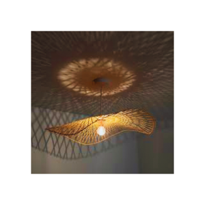 Abat-jour en bambou écologique fait à la main Design asiatique couleur personnalisée forme personnalisée E27 bon prix décoration de la maison fabriqué au Vietnam - Product Image 5