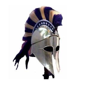 Casco Medieval Romano de Latón Hecho a Mano con Diseño de Caballo, Logotipo Personalizado de Alta Calidad, Artesanía, Regalo de Halloween - Product Image 6
