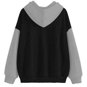 Pulls à capuche pour homme en gros, qualité supérieure, poids lourd, deux tons, raglan, design personnalisé, 100% coton - Product Image 2