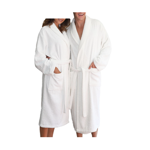 Batas de baño de algodón 100% auténtico para hombre y mujer, túnicas de baño de varios colores en tamaños personalizados disponibles a la venta en precios baratos - Product Image 4