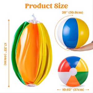 Trending 20 Inch <b>Inflatable</b> Beach Ball Rainbow <b>Pool</b> Toy Summer Party Decorations Water Games <b>for</b> Kids Adults - Product Image 5
