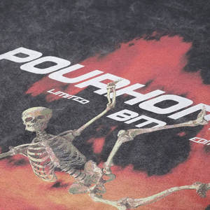 2025 haute qualité Offre Spéciale tenue à la mode nouveaux hommes lavage à l'acide t-shirt conception solide imprimé nouveau Look hommes lavage à l'acide t-shirt - Product Image 6