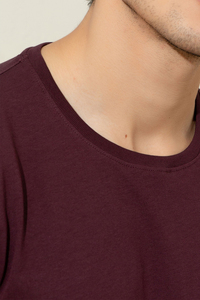 T-shirt léger à col en V pour homme grande taille, confortable, à manches courtes, tricoté, motif uni, anti-plis, avec logo personnalisé, idéal pour l'été - Product Image 6