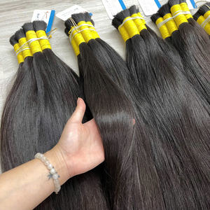 ผมต่อแท้เวียดนาม เทนห์อัน แฮร์ แบบเส้นเดียวจากผู้บริจาคเดียว ขายดีที่สุด ไม่ผ่านการแปรรูป สีดำธรรมชาติ น้ำหนัก 50-100 กรัม - Product Image 3