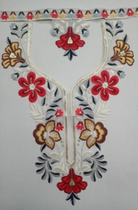 Vibrant Net Fabric Embroidered Neck <b>Collar</b> with Sequin Work for Bridal Blouse Gown Kurtis Saree-Fashion and Tailoring Patches - Product Image 6