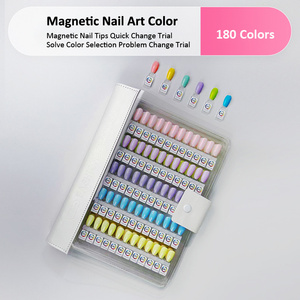 Novo livro de exibição polonês gel dicas magnéticas portátil removedor acrílico cor cartão livro prego magnético display livro para unhas salão - Product Image 6