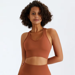 Nouveau Soutien-Gorge de Sport Réversible Sans Armature Couleur Bonbon Grande Taille 2026 pour Femme, Personnalisable avec Logo, Dos Nu, pour Yoga - Product Image 3