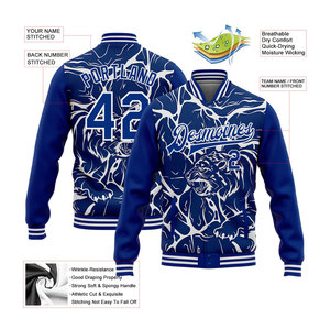 Veste de sport sublimée avec nom et numéro personnalisés, col montant, logo frontal, réversible et respirante pour les équipes scolaires et sportives - Product Image 5