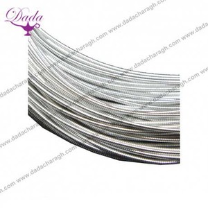 Hilo de Bullion Francés Rígido de 1-1.25mm de Diámetro, Color Naranja, para Coser, con Pasador de Seguridad, Material de Bordado Zari - Product Image 5