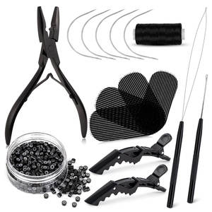 Kit Profesional de Pinzas para Extensiones de Cabello con Accesorios para Extensiones de Cabello con Anillos, Micro Anillos y Nano Anillos - Product Image 2