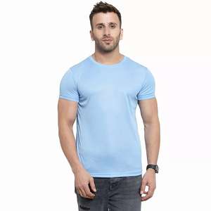 T-shirts pour hommes en gros, surdimensionnés, de haute qualité, à manches courtes, en soie/coton, impression personnalisée, vêtements de rue - Product Image 2