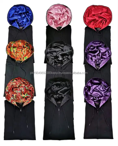 Sweats à capuche unisexes personnalisés doublés de satin, sweats à capuche oversize, sweats à capuche doublés de satin - Product Image 2