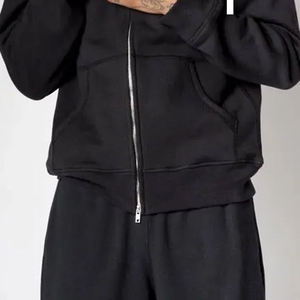 Sudadera con Capucha Extra Grande de Alta Gama, Personalizada, Estilo Vintage, Lavado Ácido, Sin Cordón, Doble Cremallera, Efecto Desgastado por el Sol, para Hombre - Product Image 5