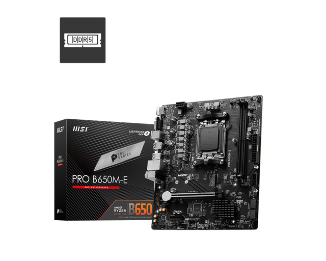 For MSI Pro B650M-E AMD Ryzen Socket AM5 M-ATX DDR5 Motherboard for Ryzen 7000 Series Motherboard Integrated Graphics 128 GB RAM