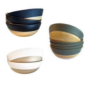 Tazón de Ensalada de Bambú Ecológico, Colorido, Personalizable, Estilo Vintage, Vajilla de Cocina, Venta al Por Mayor, Alta Calidad, Vietnam - Product Image 4