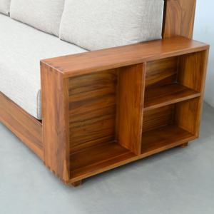 Sofá de 4 plazas con marco de madera de teca acogedor y de moda, juego de sofás, muebles para sala de estar - Product Image 5