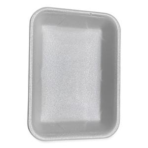 GEN 4PWH Meat Trays 9.5 In. X 7.19 In. X 1.2 In. White (#4P) 500/Carton <b>Packaging</b> <b>Materials</b> - Product Image 1