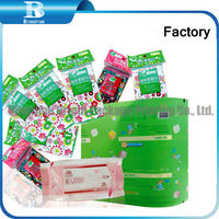 Film plastique métallisé composite PET PE BOPP CPP MPET VMCPP pour chips alimentaires, lingettes pour bébés