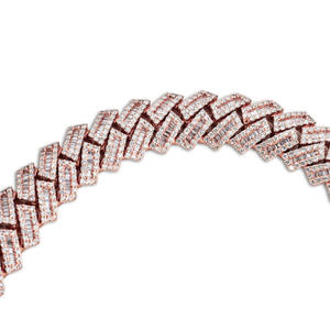 Joyería de lujo de Plata de Ley 925 de la mejor calidad, cadena cubana helada con diamante de moissanita para fiestas - Product Image 2