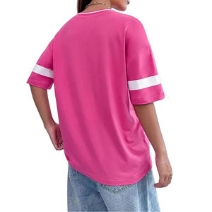 เสื้อคอวีตาข่ายระบายอากาศสไตล์ผู้หญิงผู้หญิงคอวีตาข่ายสีม่วงปักลายดีไซน์ใหม่มืออาชีพ - Product Image 4