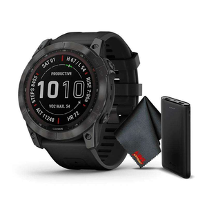 Nouvelle montre connectée GPS authentique et originale Fenix 7X Pro Sapphire Solar Edition 51 MM gris carbone DLC titane avec bracelet noir - Product Image 1